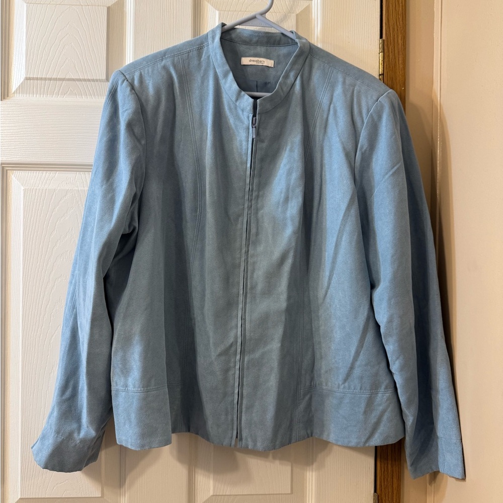 Light Blue Zip Up Jacket
